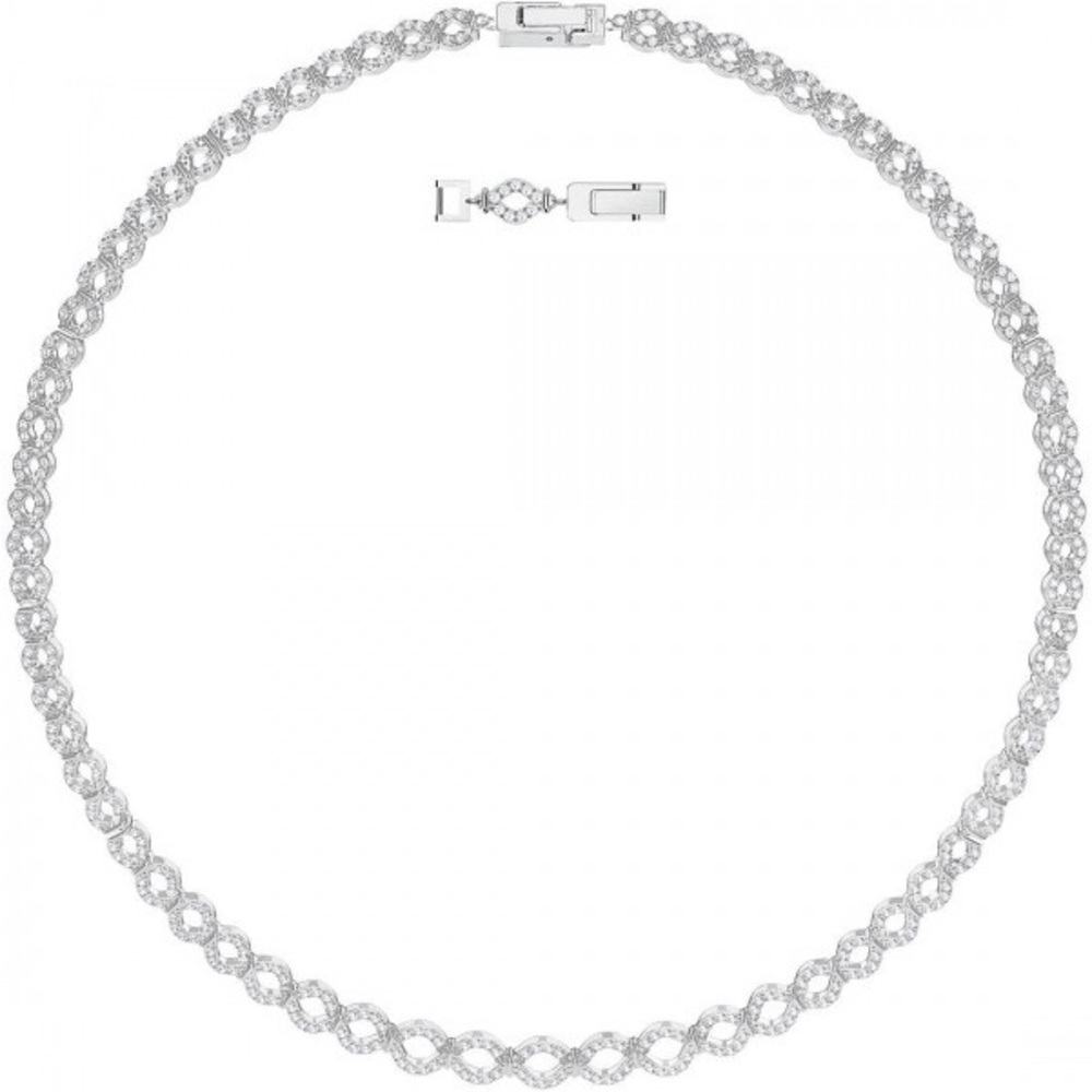 Swarovski Elegant Silver Crystal Necklace
